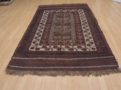 Kilim Brown Flat Woven 53 X 85 Area Rug 100-109446 Image 4