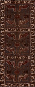 Kilim Brown Flat Woven 5'3" X 8'5"  Area Rug 100-109446