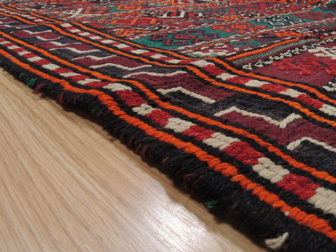 Kilim Red Runner Flat Woven 52 X 107 Area Rug 100-109449 Image 11