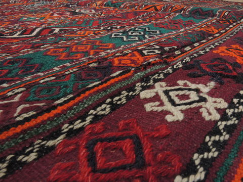 Kilim Red Runner Flat Woven 52 X 107 Area Rug 100-109449 Image 12