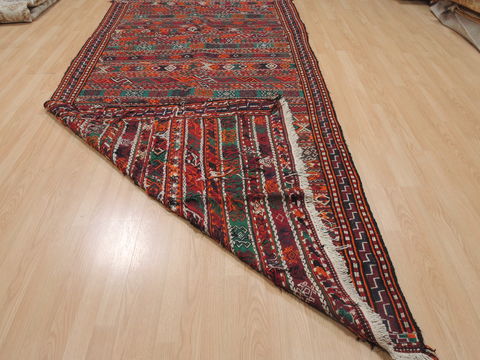 Kilim Red Runner Flat Woven 52 X 107 Area Rug 100-109449 Image 16