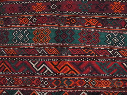 Kilim Red Runner Flat Woven 52 X 107 Area Rug 100-109449 Image 8