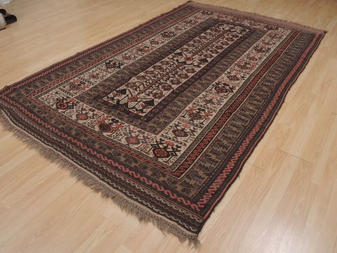 Kilim Brown Flat Woven 55 X 90 Area Rug 100-109450 Image 7