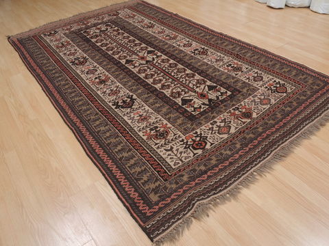 Kilim Brown Flat Woven 55 X 90 Area Rug 100-109450 Image 8