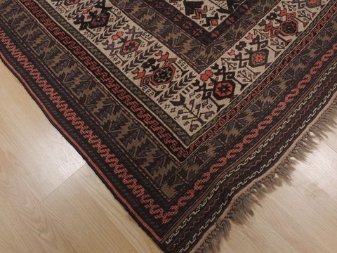 Kilim Brown Flat Woven 55 X 90 Area Rug 100-109450 Image 9