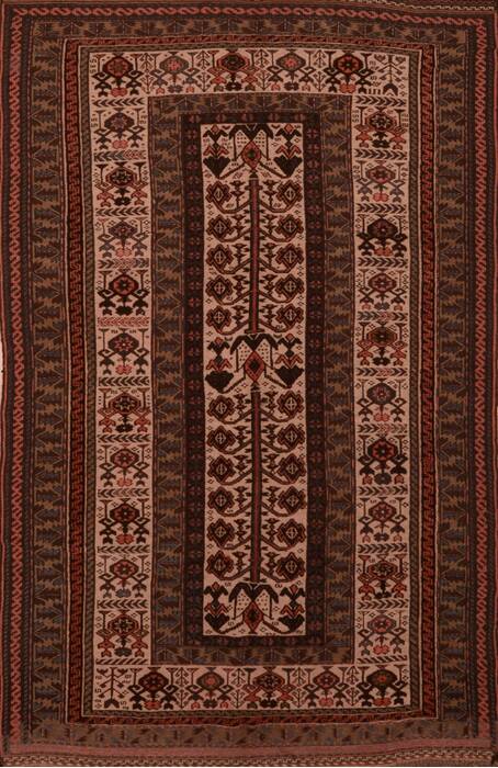 Kilim Brown Flat Woven 55 X 90 Area Rug 100-109450 Image 0