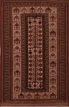 Kilim Brown Flat Woven 5'5" X 9'0"  Area Rug 100-109450