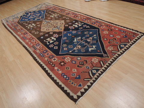 Kilim Brown Runner Flat Woven 54 X 112 Area Rug 100-109453 Image 4