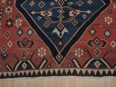 Kilim Brown Runner Flat Woven 54 X 112 Area Rug 100-109453 Image 6