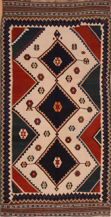 Kilim Red Flat Woven 48 X 92 Area Rug 100-109456 Image 0