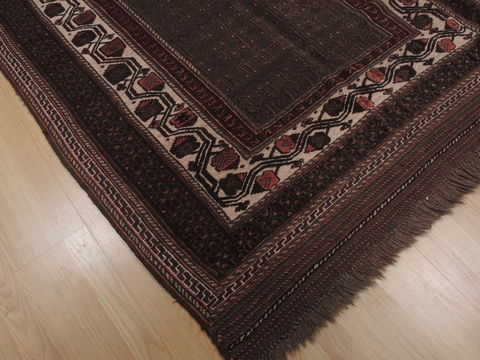 Kilim Brown Hand Knotted 48 X 69 Area Rug 100-109458 Image 6