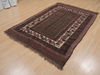 Kilim Brown Hand Knotted 48 X 69  Area Rug 100-109458 Thumb 1