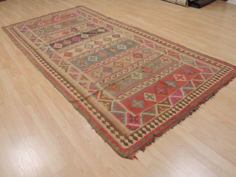 Kilim Brown Hand Knotted 48 X 94 Area Rug 100-109460 Image 3