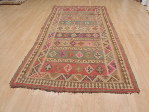 Kilim Brown Hand Knotted 48 X 94 Area Rug 100-109460 Image 4