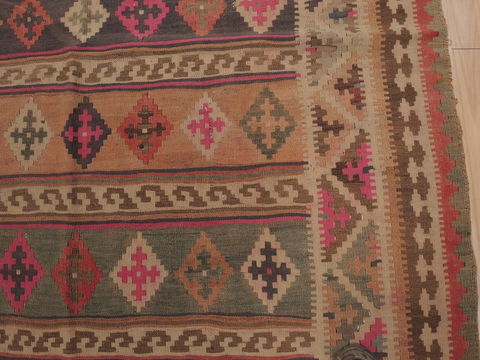 Kilim Brown Hand Knotted 48 X 94 Area Rug 100-109460 Image 9