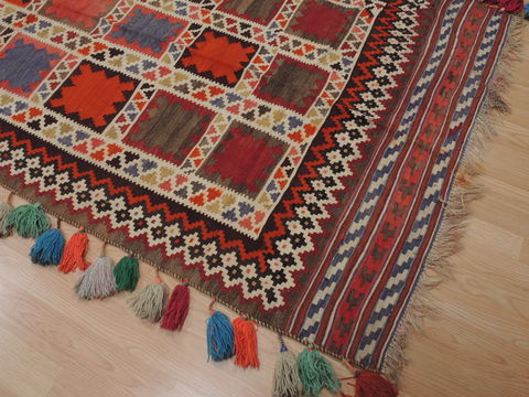 Kilim Red Runner Hand Knotted 41 X 102 Area Rug 100-109463 Image 11