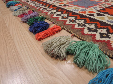 Kilim Red Runner Hand Knotted 41 X 102 Area Rug 100-109463 Image 12