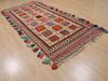 Kilim Red Runner Hand Knotted 41 X 102  Area Rug 100-109463 Thumb 2