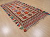 Kilim Red Runner Hand Knotted 41 X 102 Area Rug 100-109463 Thumb 2