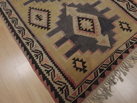 Kilim Brown Runner Flat Woven 46 X 810  Area Rug 100-109465 Image 5