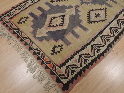 Kilim Brown Runner Flat Woven 46 X 810  Area Rug 100-109465 Image 7