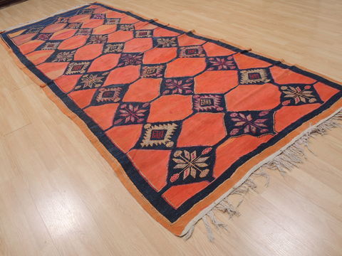 Kilim Red Runner Flat Woven 51 X 114 Area Rug 100-109466 Image 3