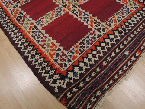 Kilim Red Hand Knotted 51 X 86 Area Rug 100-109467 Image 7