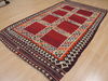 Kilim Red Hand Knotted 51 X 86 Area Rug 100-109467 Thumb 5