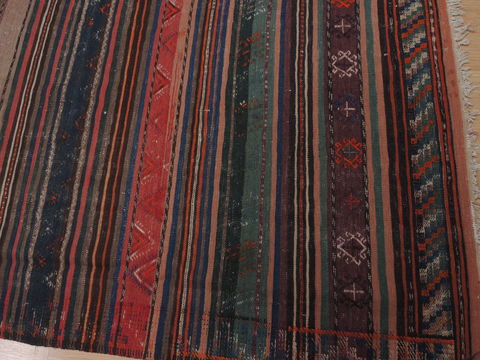 Kilim Red Hand Knotted 42 X 81 Area Rug 100-109470 Image 11
