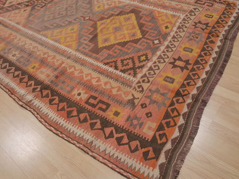 Kilim Orange Flat Woven 68 X 1110 Area Rug 100-109472 Image 13