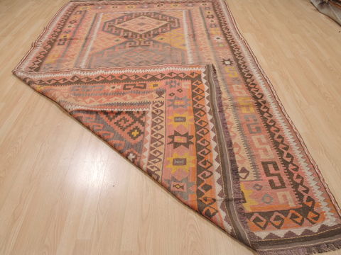Kilim Orange Flat Woven 68 X 1110 Area Rug 100-109472 Image 15