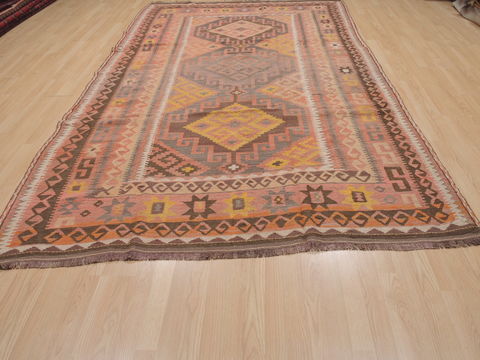 Kilim Orange Flat Woven 68 X 1110 Area Rug 100-109472 Image 1
