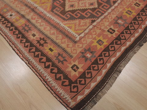 Kilim Orange Flat Woven 68 X 1110 Area Rug 100-109472 Image 6