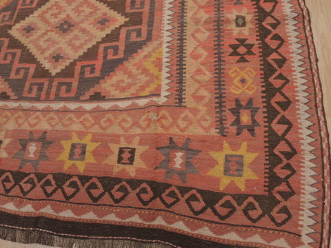Kilim Orange Flat Woven 68 X 1110 Area Rug 100-109472 Image 8