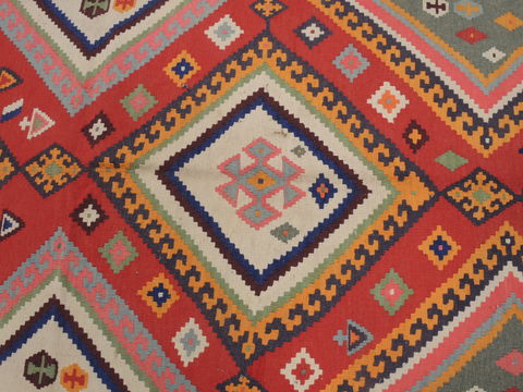 Kilim Red Runner Flat Woven 50 X 98 Area Rug 100-109473 Image 11