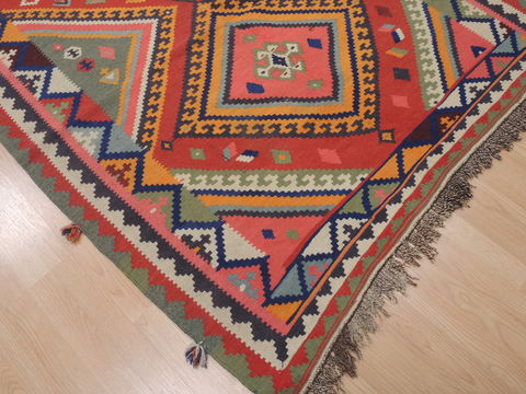 Kilim Red Runner Flat Woven 50 X 98 Area Rug 100-109473 Image 12