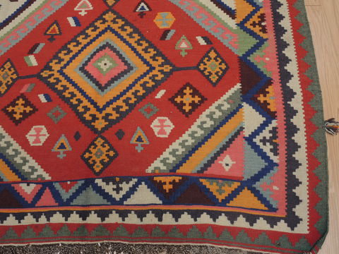 Kilim Red Runner Flat Woven 50 X 98 Area Rug 100-109473 Image 9