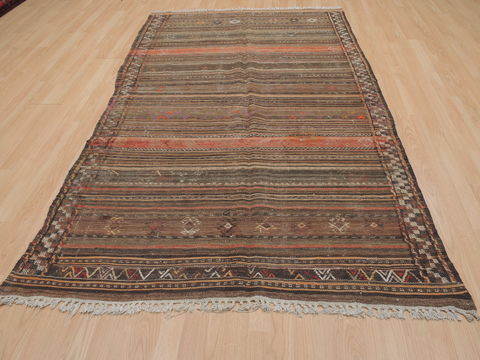 Kilim Red Flat Woven 48 X 83 Area Rug 100-109474 Image 1