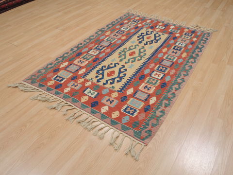 Kilim Red Flat Woven 40 X 59 Area Rug 100-109476 Image 14