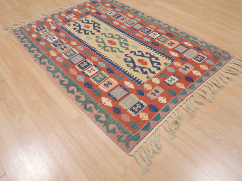 Kilim Red Flat Woven 40 X 59 Area Rug 100-109476 Image 1