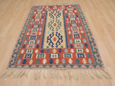 Kilim Red Flat Woven 40 X 59 Area Rug 100-109476 Image 2