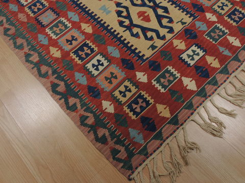 Kilim Red Flat Woven 40 X 59 Area Rug 100-109476 Image 5