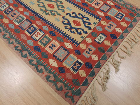 Kilim Red Flat Woven 40 X 59 Area Rug 100-109476 Image 9