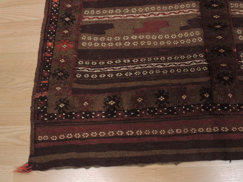 Kilim Brown Square Hand Knotted 38 X 44 Area Rug 100-109478 Image 8