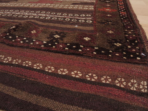 Kilim Brown Square Hand Knotted 38 X 44 Area Rug 100-109478 Image 9