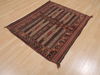 Kilim Brown Square Hand Knotted 38 X 44 Area Rug 100-109478 Thumb 2
