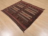 Kilim Brown Square Hand Knotted 38 X 44 Area Rug 100-109478 Thumb 3