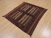 Kilim Brown Square Hand Knotted 38 X 44 Area Rug 100-109478 Thumb 5