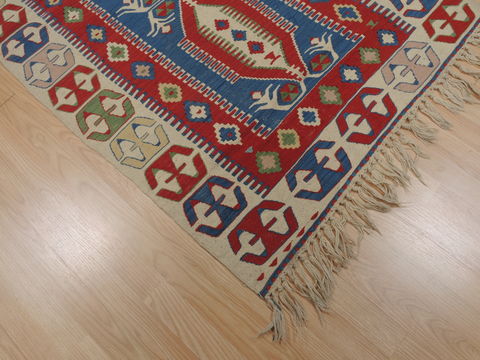 Kilim Red Flat Woven 36 X 52 Area Rug 100-109480 Image 13