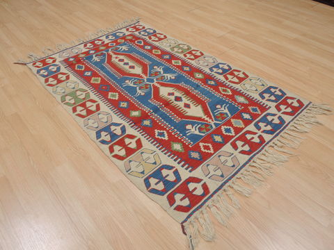 Kilim Red Flat Woven 36 X 52 Area Rug 100-109480 Image 7